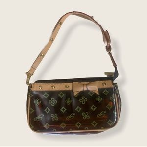 Y2K BROWN CLEAR PURSE